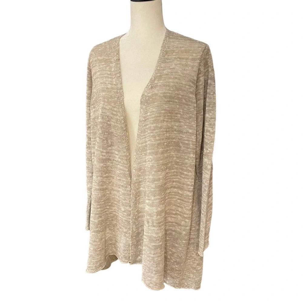 Eileen Fisher Angled Open Front Cardigan